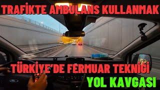 Sıkışık Trafikte Ambulans Kullanmak / Fermuar Tekniği İle Ambulansa Yol Verme Türkiye