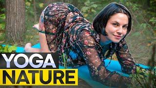 MAGNIFICENT YOGA QUEEN EVELINA - STRETCHING IN NATURE FOR BEGINNERS