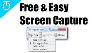 Free & Easy Screen Capture - Windows Snipping Tool