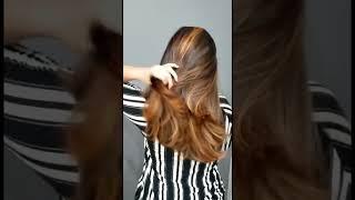 Cabelo com mechas ruivas