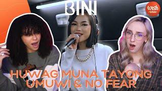 COUPLE REACTS TO BINI | 'Huwag Muna Tayong Umuwi' Wish Bus & 'No Fear' Dance Practice and Wish Bus