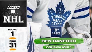 Toronto Maple Leafs Draft Ben Danford in 2024 NHL Draft | Locked On Leafs