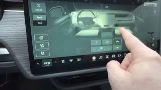 Rivian R1T electric pickup truck infotainment overview - see how the screens function! #rivian #ev