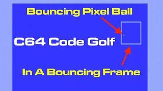 C64 BASIC Bouncing Pixel Inside Bouncing Sprite Optimization Challenge