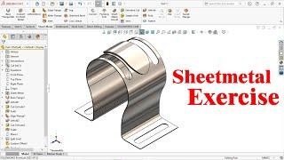 Solidworks sheetmetal Exercise