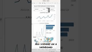 #Tableau - How to add dividers on a dashboard