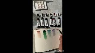 Daniel Smith Primatek watercolors #watercolourpaint #viralvideo #art #swatches #paint