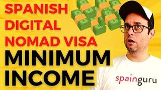 Spanish Digital Nomad Visa Income Requirements