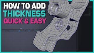 Maya Hard Surface Modeling: How To Add Thickness