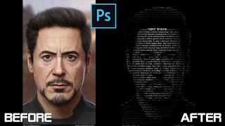 Cara membuat typography pada wajah dengan photoshop | Tutorial Photoshop