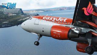 MSFS 2020 - FENIX A320 | Butter in Funchal, Madeira. | VOR/DME RWY 05