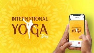 International Yoga Day Motion Banner | Social Media Post 2024