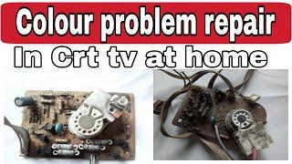 CRT Tv Colour problem repair