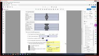 Adobe Acrobat Pro DC Tutorial 18 - Prepare Form, Part 1