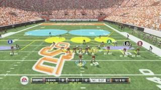 11 minutes of Unedited Gameplay featuring ZONE DEFENSE in NCAA Football 12 - HD