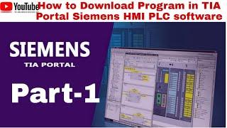How to Download Program in Siemens HMI TIA Portal Software through. Download Program in Siemens HMI