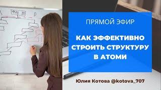 Эфир СТРУКТУРА В АТОМИ. Как эффективно строить структуру?