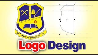 How to Design School Logo / Logo design with Corel Draw / Logo Design Ideas