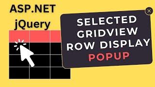 popup display gridview row in asp.net jquery popup modal