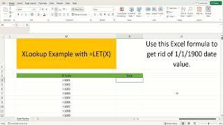 How to remove 1/1/1900 date value in Excel!