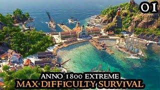 Anno 1800 EXTREME - New Survival MAX DIFFICULTY No Exceptions || Vanilla + Eldritch GOTHIC Part 01