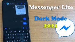 How To Enable Dark Mode In Messenger Lite on Android 10 Device