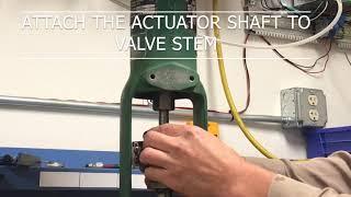 Reverse Action Control Valve Bench Set Test