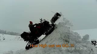 Plowing with Apache tracks & KFI 60" open trail Plow