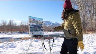 Plein Air Painting: Winter in the Bitterroot Valley