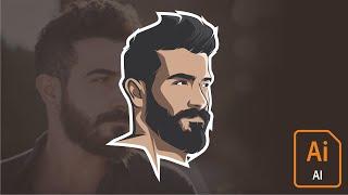 Tutorial How to Draw Cool Avatar Logo in Adobe Illustrator | Adobe Illustrator Tutorial