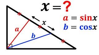 Can you calculate the length X? | (Trigonometry) |#math #maths | #geometry