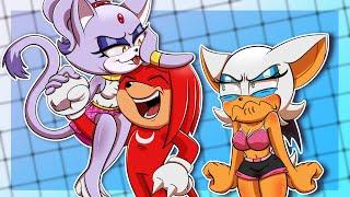 Rouge's Jealousy Of Knuckles New Gf Blaze The Cat (Sonic Prime Comic Dub)