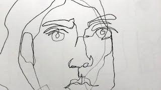 Blind Contour Line Drawing Lesson