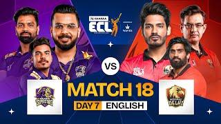 [ENGLISH] #ECL | Match 18 | Kolkata Superstars vs Dynamic Delhi | Pushkar Raj vs Digvijay Rathee