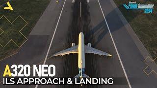 ILS Approach and Landing for Inibuilds A320 Neo in MSFS 2024 | A Beginners Guide