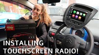 INSTALLING TOUCH SCREEN RADIO *HEAD UNIT* TO MY CITROEN C1!