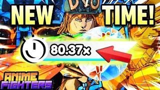 CRAZY 80X TIME MULTIPLIER + Divine SUNRISE Team In Anime Fighters!