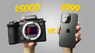 iPhone 15 Pro vs $5000 professional Camera! Apple ProRes LOG vs Canon LOG | VERSUS