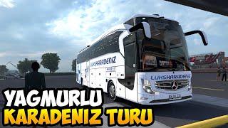 Yağmurlu Havada Sakin Karadeniz Seferi | Mercedes Benz Travego 16 SHD | ETS 2