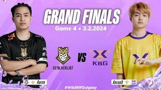 G2B vs. KBG • Game 4 (Bo7) | Grand Finals | WRL Asia 2023 Season 2