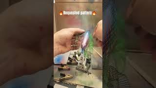 Painting a custom lure in less than a minute.#fishing #shorts #airbrush #fish #texas