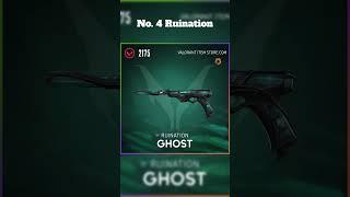 Top 5 BEST Ghost Skins in VALORANT!