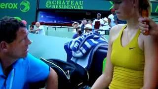 Maria Sharapova On Court Coaching