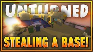 RAIDING AND STEALING A WATER BASE! AGAINST DEFENDERS! (Unturned Base Raids)