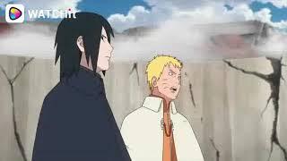 boruto kaget melihat kekuatan ayah nya yang sebenarnya