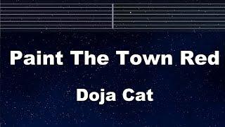 Practice Karaoke Paint The Town Red - Doja Cat 【With Guide Melody】 Instrumental, Lyric, BGM