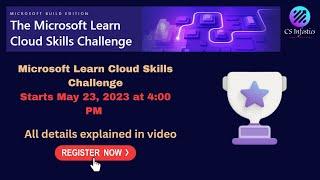 The Microsoft Learn Cloud Skills Challenge | Get Free Microsoft voucher | Starts May 23, 2023 