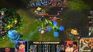 Azubu Frost RapidStar Karthus Requiem Quadra Kill After Death [HD] League of Legends S2 World Finals