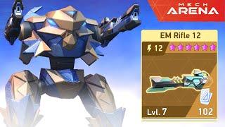 Turns Out I Was Wrong!  EM Rifle with Mods Is Still Crazy Strong!  Mech Arena