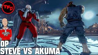 TEKKEN 7 - Steve OP Man (Fox Yagami) VS Akuma EPIC Dodges! 60ᶠᵖˢ Set